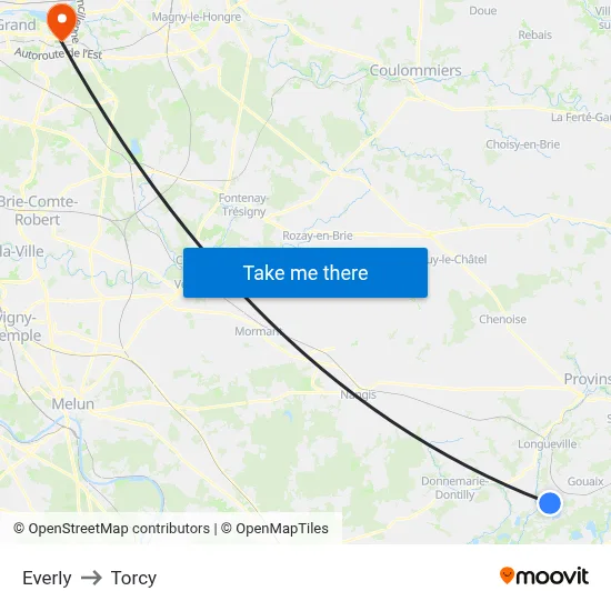 Everly to Torcy map