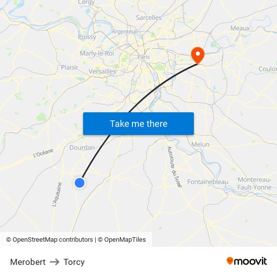 Merobert to Torcy map