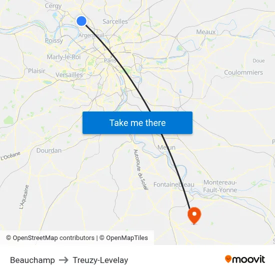 Beauchamp to Treuzy-Levelay map