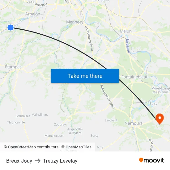 Breux-Jouy to Treuzy-Levelay map
