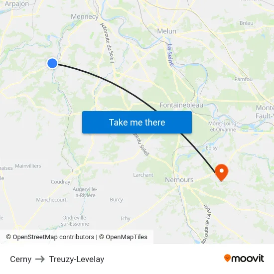 Cerny to Treuzy-Levelay map