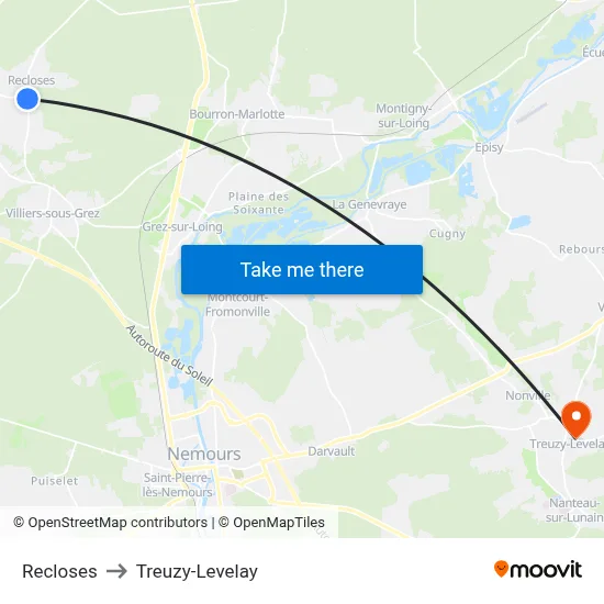 Recloses to Treuzy-Levelay map