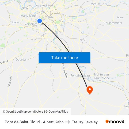 Pont de Saint-Cloud - Albert Kahn to Treuzy-Levelay map