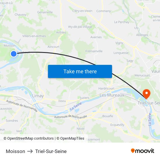 Moisson to Triel-Sur-Seine map