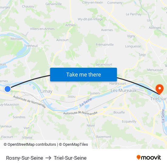 Rosny-Sur-Seine to Triel-Sur-Seine map