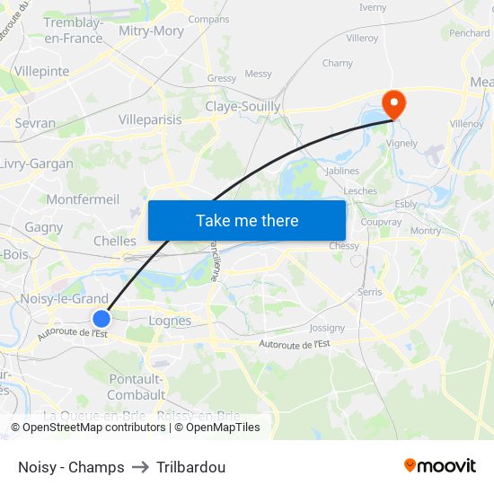 Noisy - Champs to Trilbardou map