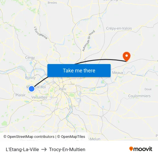 L'Etang-La-Ville to Trocy-En-Multien map