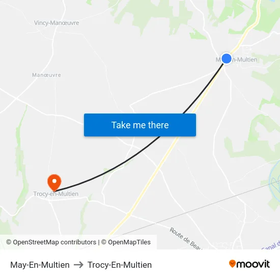 May-En-Multien to Trocy-En-Multien map