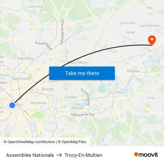 Assemblée Nationale to Trocy-En-Multien map