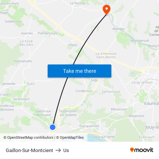 Gaillon-Sur-Montcient to Us map