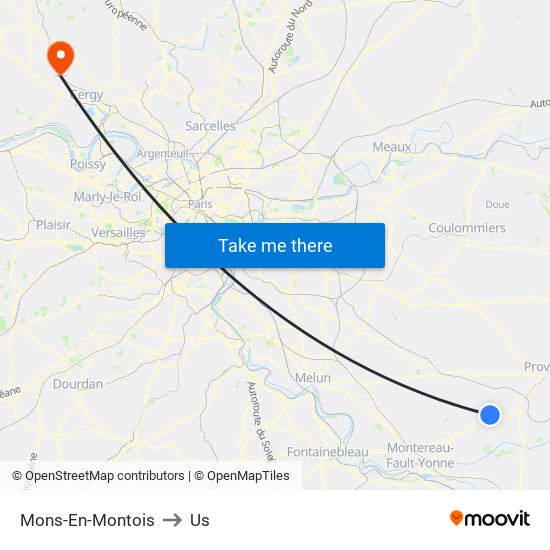 Mons-En-Montois to Us map