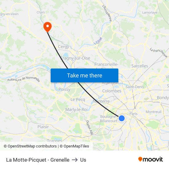 La Motte-Picquet - Grenelle to Us map