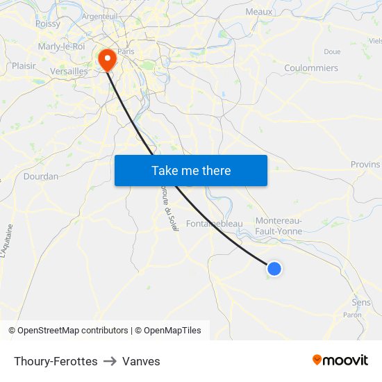Thoury-Ferottes to Vanves map