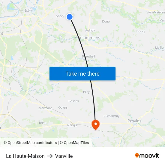 La Haute-Maison to Vanville map