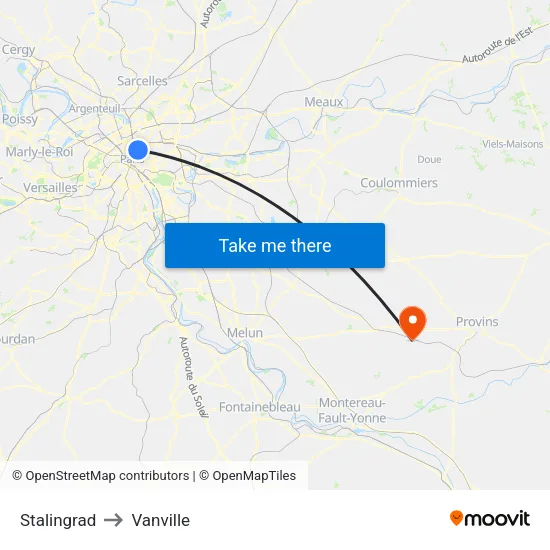 Stalingrad to Vanville map