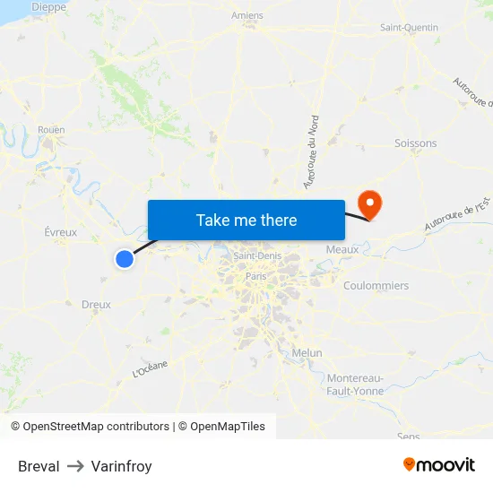 Breval to Varinfroy map