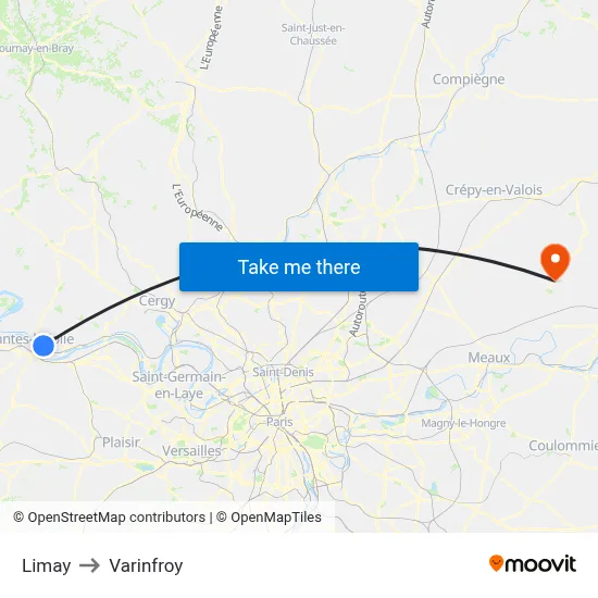Limay to Varinfroy map