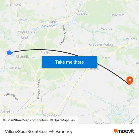 Villers-Sous-Saint-Leu to Varinfroy map