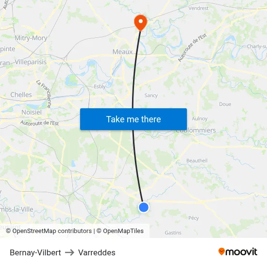 Bernay-Vilbert to Varreddes map