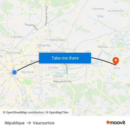 République to Vaucourtois map