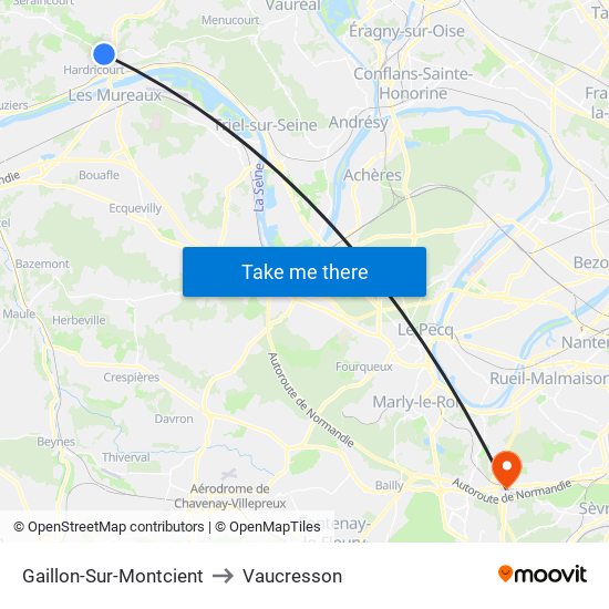 Gaillon-Sur-Montcient to Vaucresson map