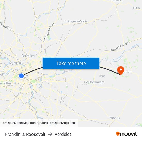 Franklin D. Roosevelt to Verdelot map