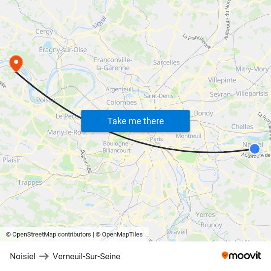 Noisiel to Verneuil-Sur-Seine map