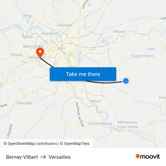 Bernay-Vilbert to Versailles map