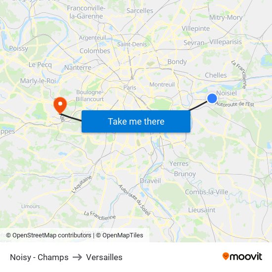 Noisy - Champs to Versailles map