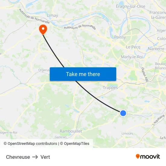 Chevreuse to Vert map