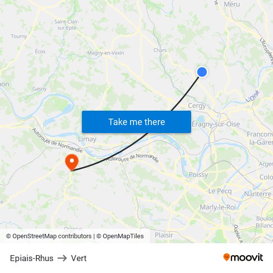 Epiais-Rhus to Vert map