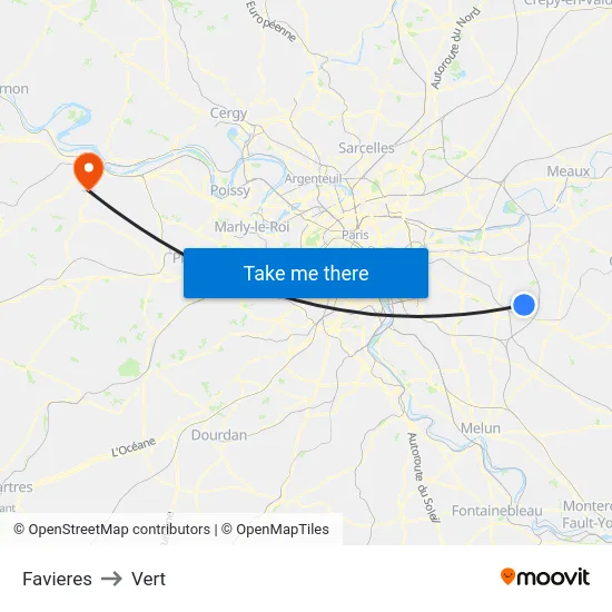 Favieres to Vert map