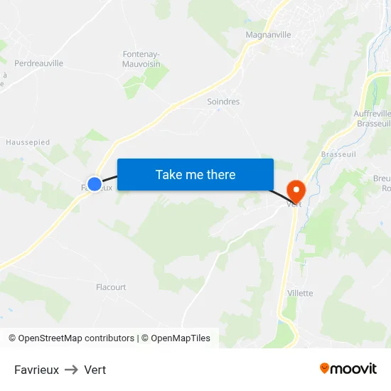 Favrieux to Vert map