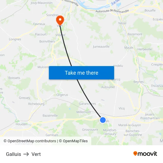 Galluis to Vert map