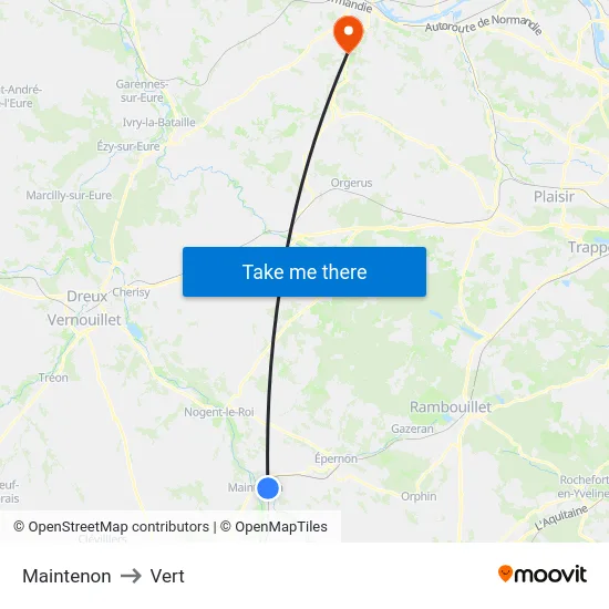 Maintenon to Vert map