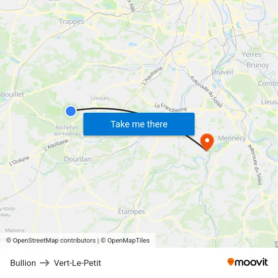 Bullion to Vert-Le-Petit map