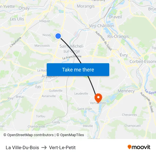 La Ville-Du-Bois to Vert-Le-Petit map