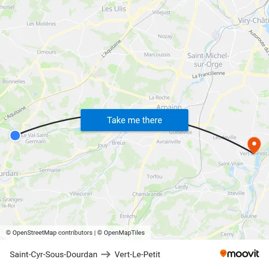 Saint-Cyr-Sous-Dourdan to Vert-Le-Petit map
