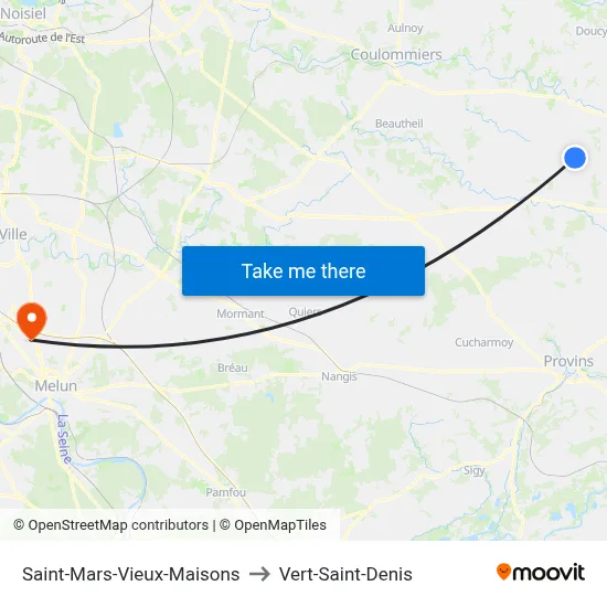 Saint-Mars-Vieux-Maisons to Vert-Saint-Denis map