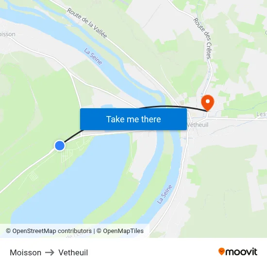 Moisson to Vetheuil map