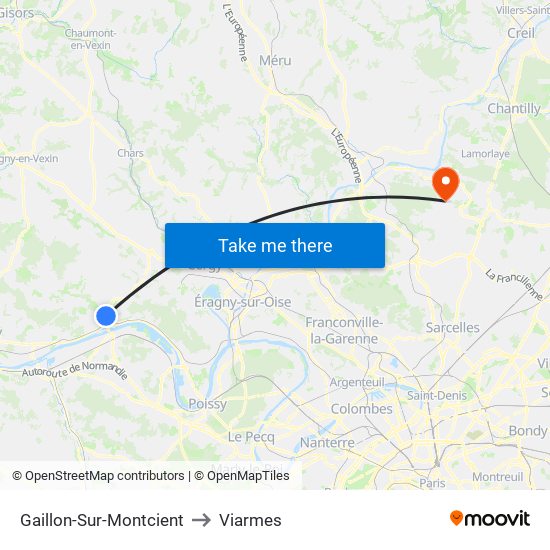 Gaillon-Sur-Montcient to Viarmes map