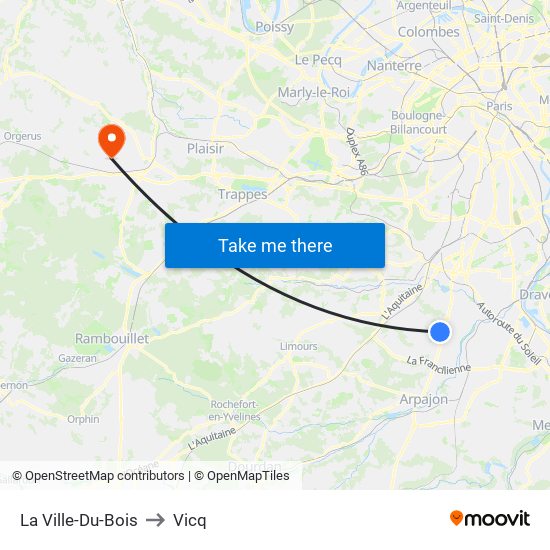 La Ville-Du-Bois to Vicq map
