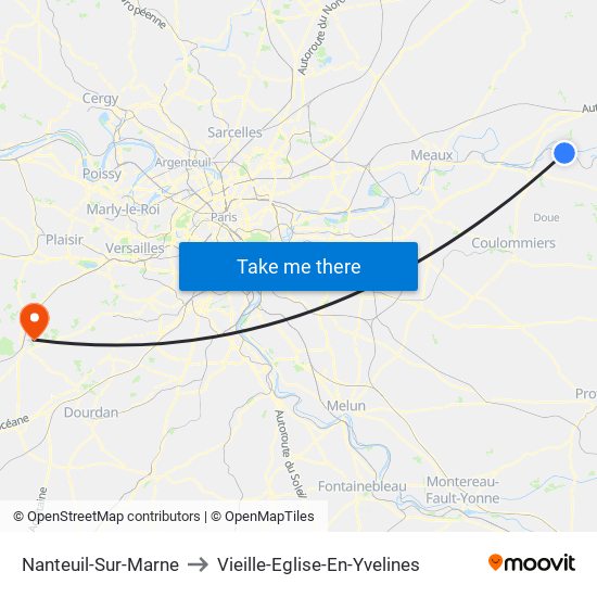 Nanteuil-Sur-Marne to Vieille-Eglise-En-Yvelines map