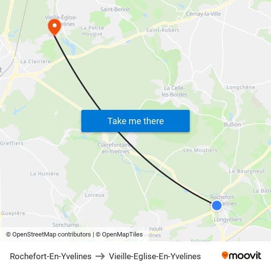 Rochefort-En-Yvelines to Vieille-Eglise-En-Yvelines map