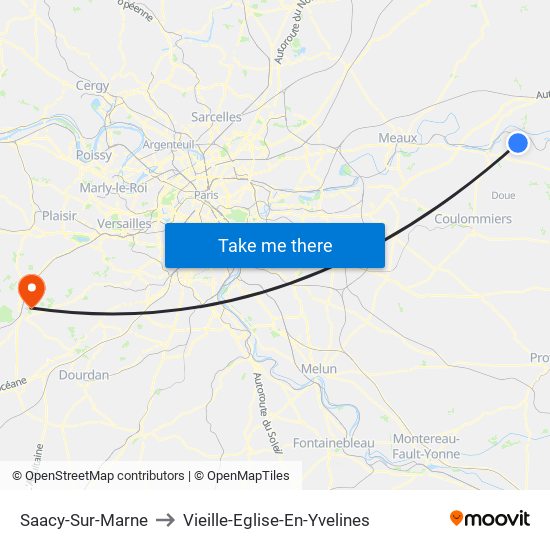 Saacy-Sur-Marne to Vieille-Eglise-En-Yvelines map