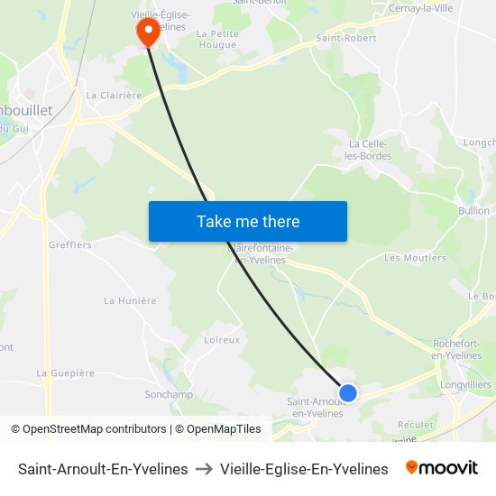 Saint-Arnoult-En-Yvelines to Vieille-Eglise-En-Yvelines map