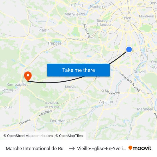 Marché International de Rungis to Vieille-Eglise-En-Yvelines map