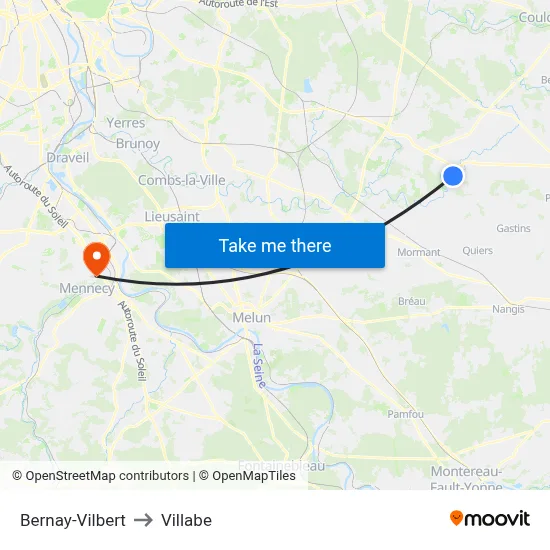 Bernay-Vilbert to Villabe map
