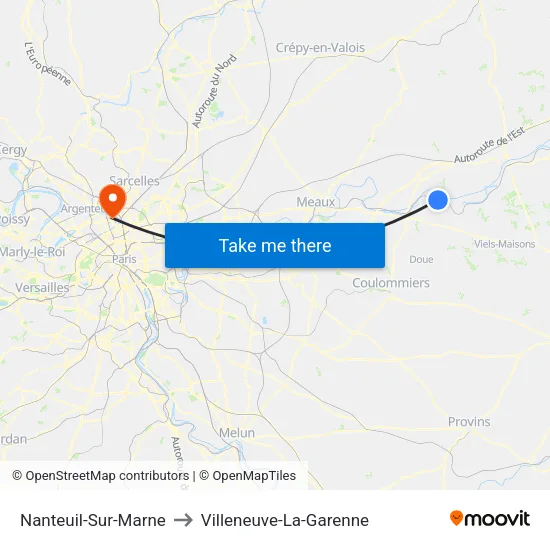 Nanteuil-Sur-Marne to Villeneuve-La-Garenne map