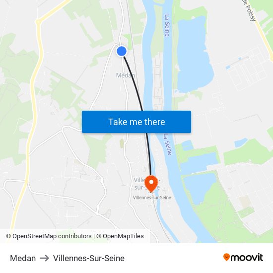 Medan to Villennes-Sur-Seine map